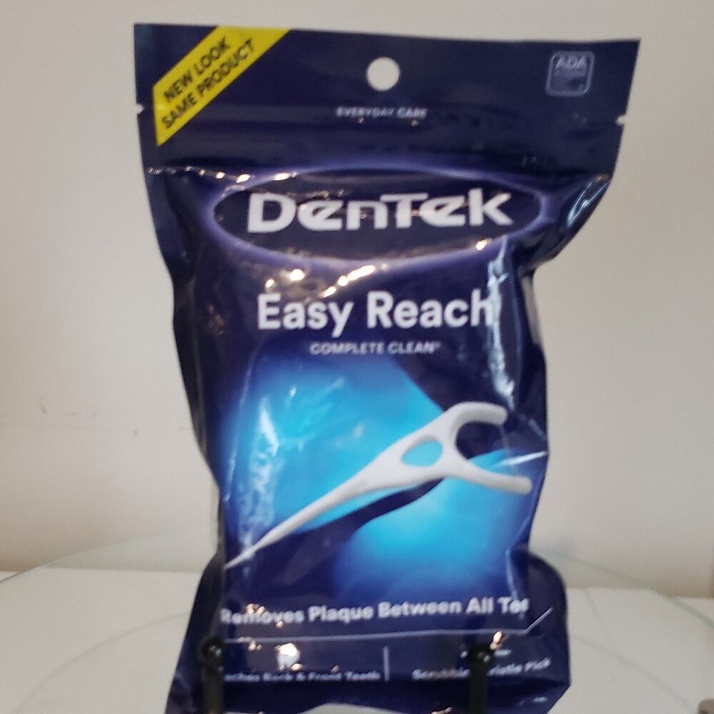 5 packs DenTek  Dental Floss Picks Flossers White Unisex Adults Oral Care
